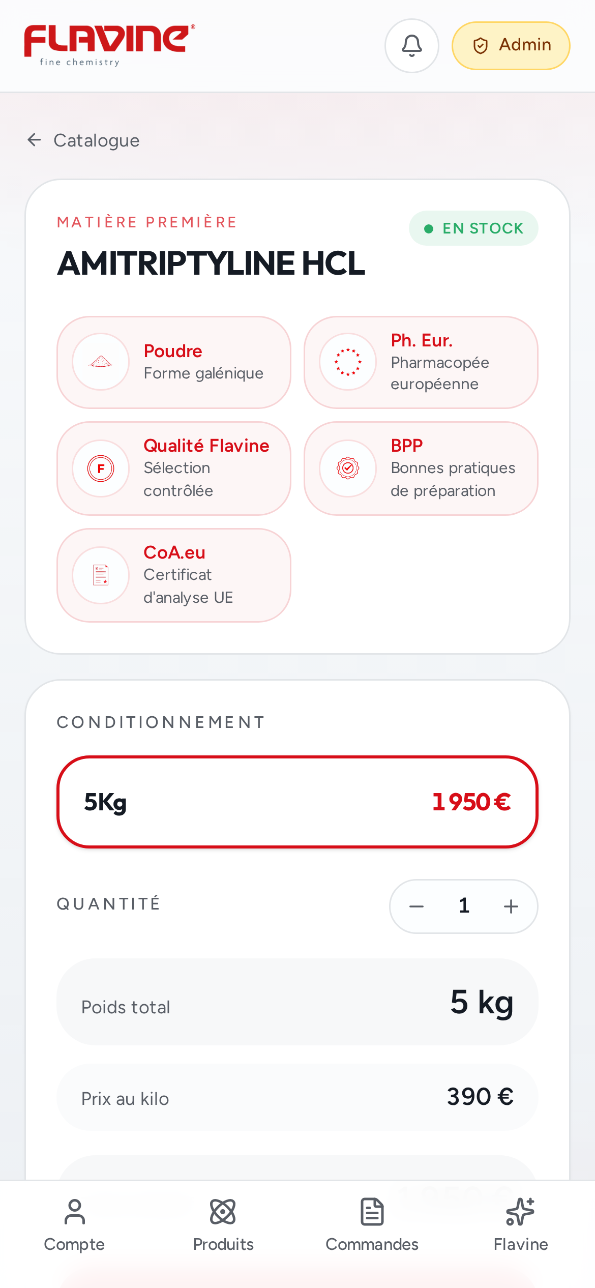 Vérifier la fiche produit